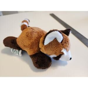 NATURE PLANET Red Panda Cute Cuddle Furry Animal Plush 10" long